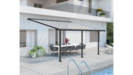 Palram - Canopia Olympia Aluminium Veranda grijs Foto van Palram - Canopia Olympia Aluminium Veranda grijs