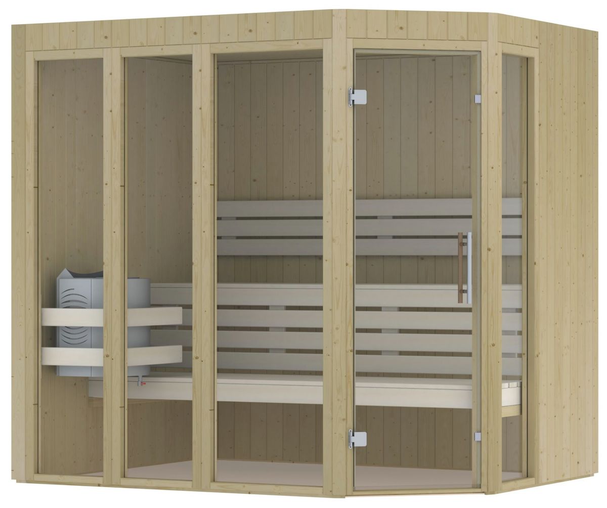 Hot Orange Flora Binnensauna