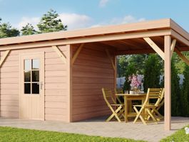 Foto von WoodAcademy Gartenhaus mit Terrasse Prince
