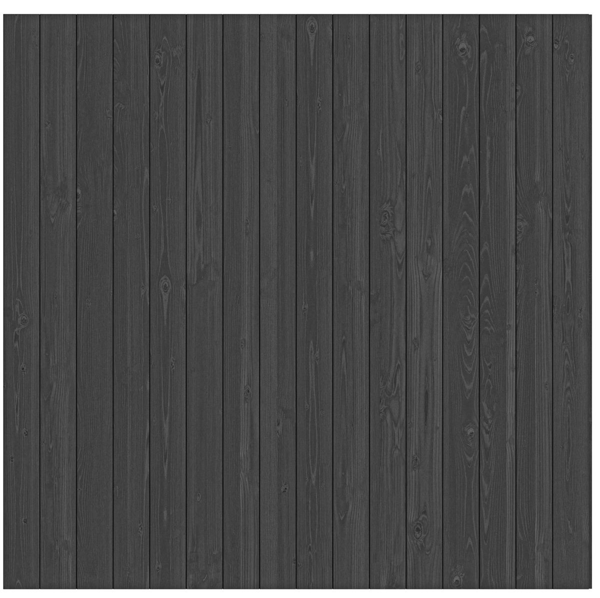 Schwarze Vertikal-Falzbrett-Seitenwand 400 cm