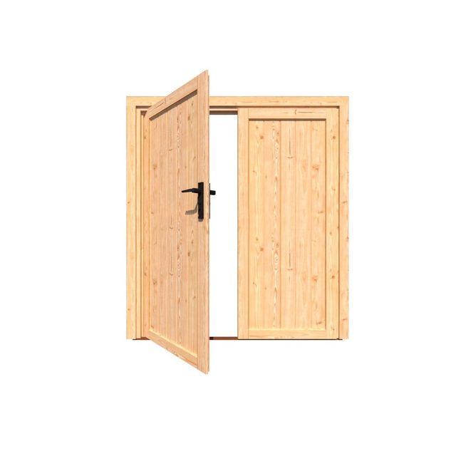 Woodacademy Douglas dubbele deur hout