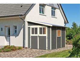 Foto von Karibu 8885 Bomlitz 3 Gartenhaus - Terragrau