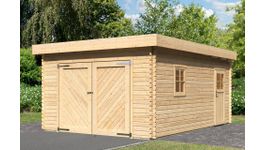 Foto van Karibu Houten Blokhutgarage