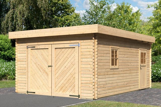 Karibu Houten Blokhutgarage