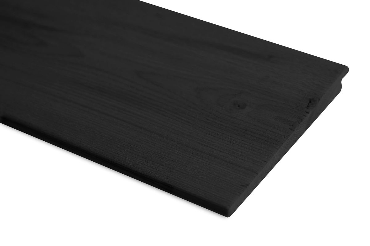 Azalp Vurenhouten Thermowood Fins Rabat Zwart