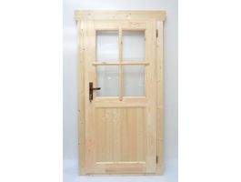 Azalp enkele deur half glas - 90x190 cm Foto van Azalp enkele deur half glas - 90x190 cm