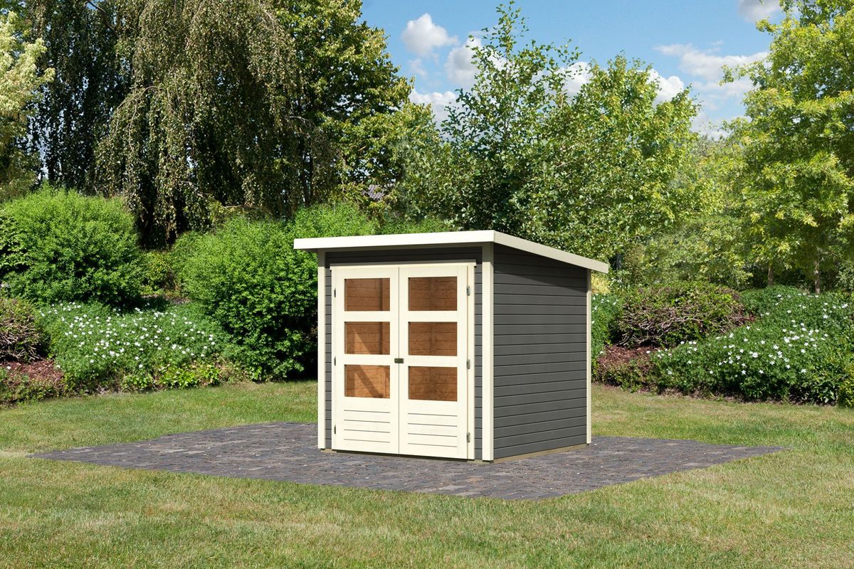 Karibu 77874 Stockach 2 Gartenhaus - Terragrau