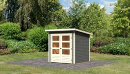 Karibu 77874 Stockach 2 Gartenhaus - Terragrau Foto von Karibu 77874 Stockach 2 Gartenhaus - Terragrau