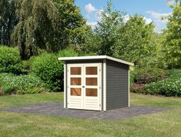 Karibu 77874 Stockach 2 Gartenhaus - Terragrau Foto von Karibu 77874 Stockach 2 Gartenhaus - Terragrau