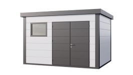 Telluria Classico Plus 3930 metalen tuinhuis Foto van Telluria Classico Plus 3930 metalen tuinhuis