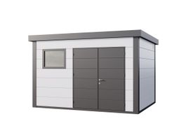 Telluria Classico Plus 3930 metalen tuinhuis Foto van Telluria Classico Plus 3930 metalen tuinhuis