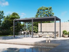 Porchenzo Paros aluminium pergola - Anthrazit Foto von Porchenzo Paros aluminium pergola - Anthrazit