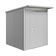 Biohort AvantGarde A1 metalen tuinhuis zilver metallic enkele deur