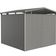 Biohort Panorama P4 metalen tuinhuis kwartsgrijs metallic enkele deur