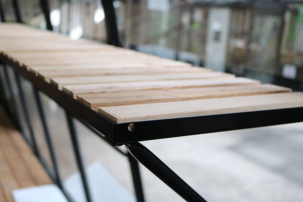 ACD Universele werktafel met houten inleg (225x52cm)