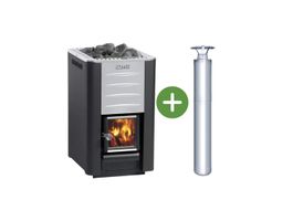 Foto von Harvia Holzsaunaofen 20 Pro inkl. RVS Ofenrohr - Flachdach