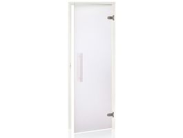 Hot Orange Saunatür White 70x200 cm Milchglas 8 mm Espe Foto von Hot Orange Saunatür White 70x200 cm Milchglas 8 mm Espe