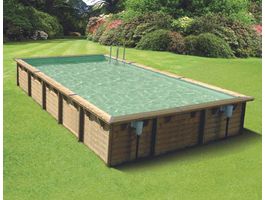 Foto van Ubbink Linéa 800 x 500 x 140 cm houten zwembad