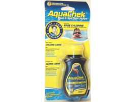 AquaChek Yellow Pool Spa Test Strips Free Chlorine Foto van AquaChek Yellow Pool Spa Test Strips Free Chlorine