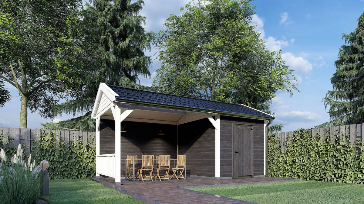 Trendhout buitenverblijf Betula