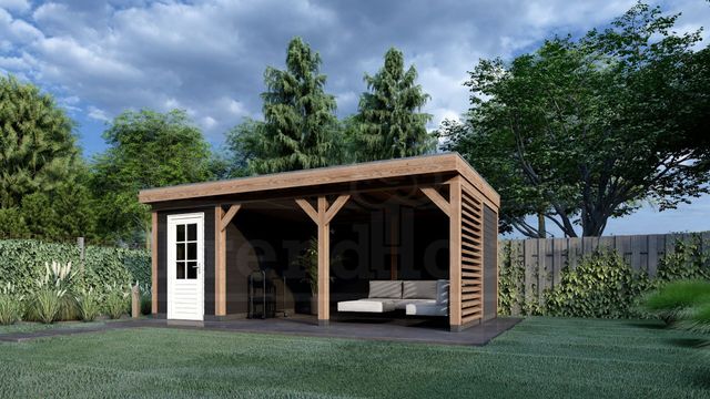 Trendhout buitenverblijf Mensa