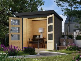 Foto van Karibu 93413 Jupiter 2 tuinhuis - terragrijs|antraciet