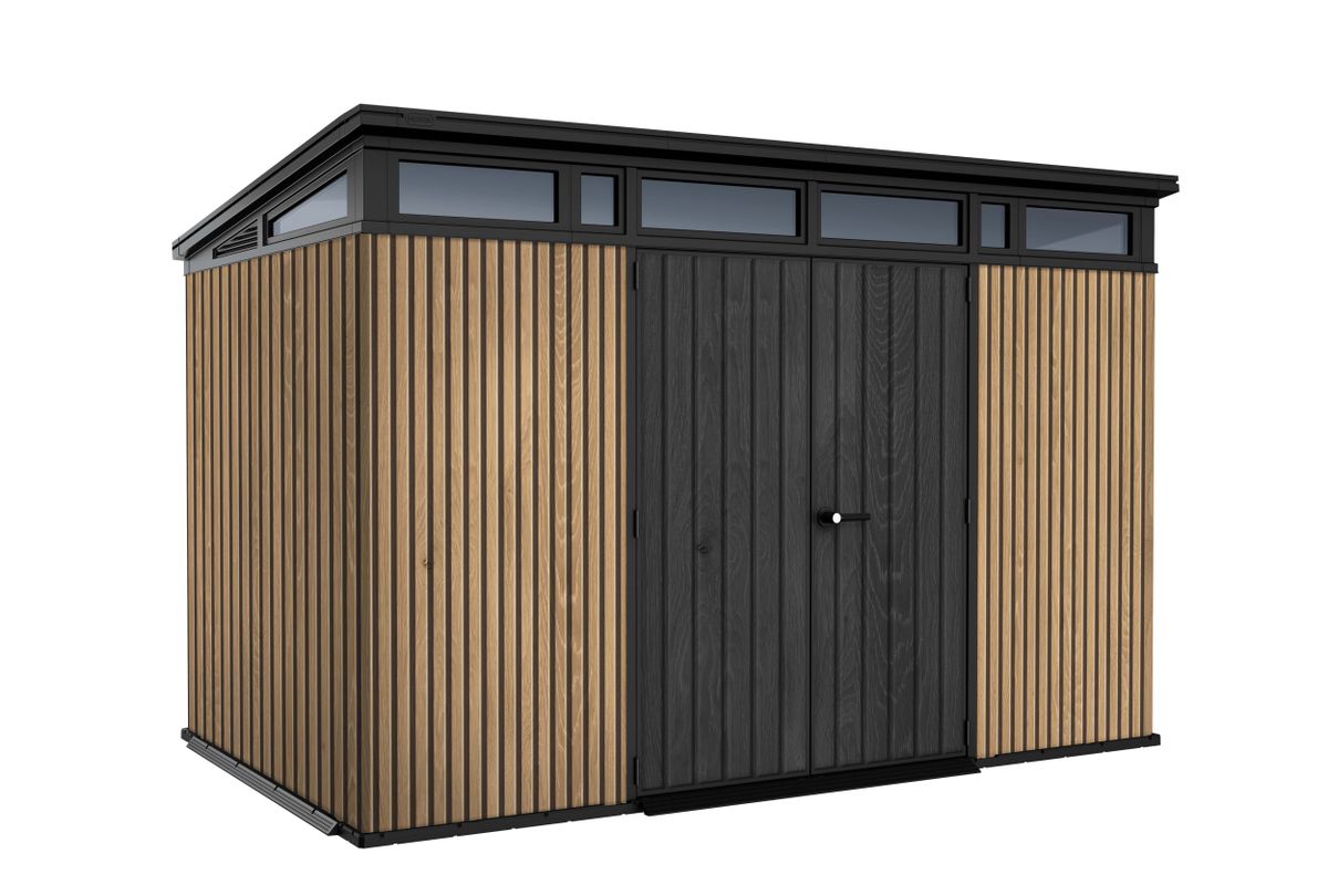 Keter Signature 117 Kunststoff-Gartenhaus Venetian Braun