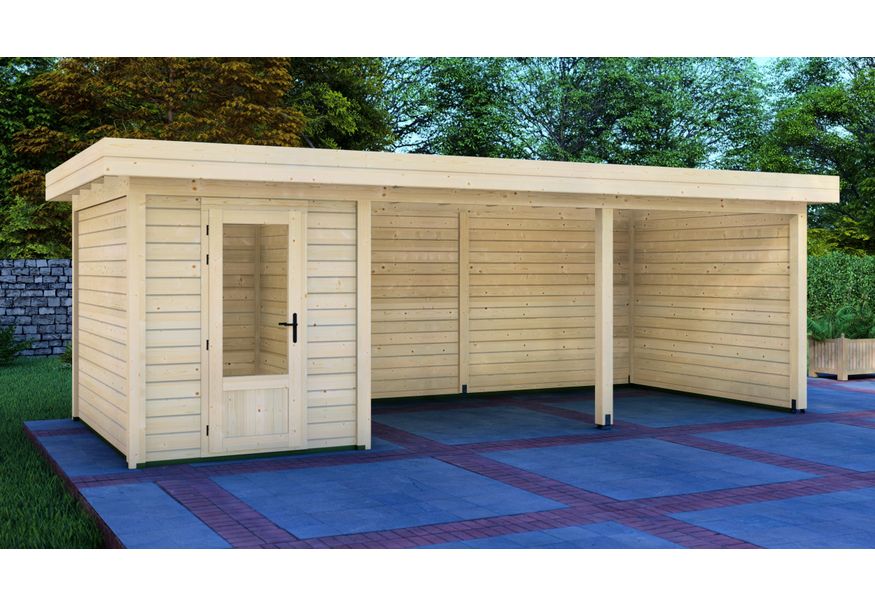 Graed Gartenhaus mit Terrasse Bremen 700x300 cm Foto von Graed Gartenhaus mit Terrasse Bremen 700x300 cm
