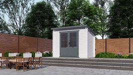 Interflex Blockhütte 3020 L - gestrichen Foto von Interflex Blockhütte 3020 L - gestrichen