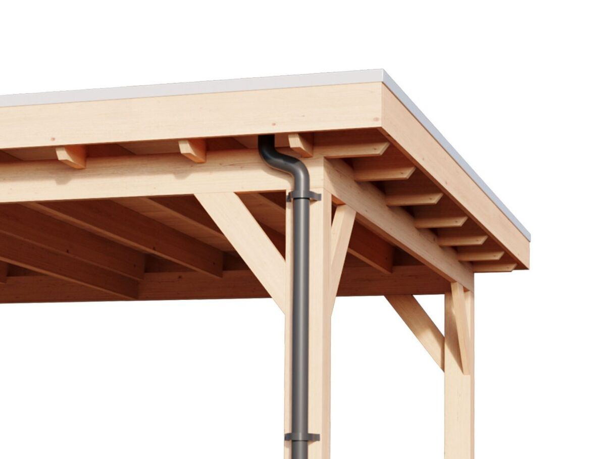 Azalp enkele hemelafvoerset PVC - antraciet