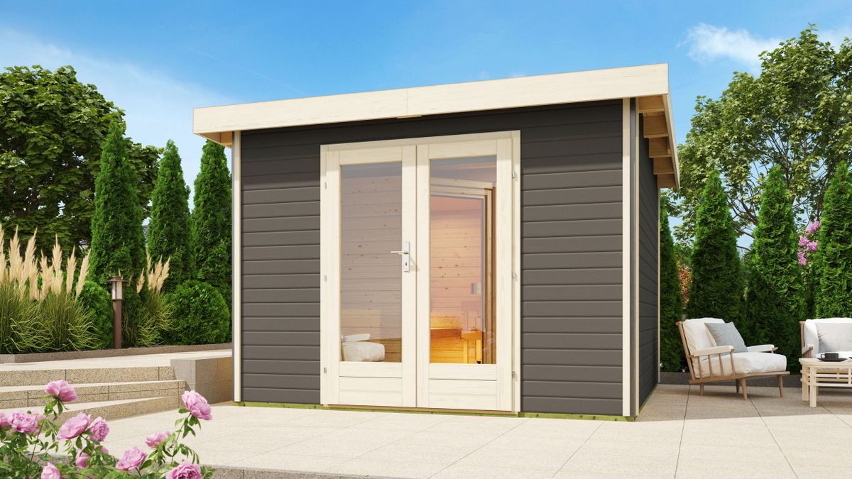 Karibu 35866 Mainburg 1 buitensauna - terragrijs