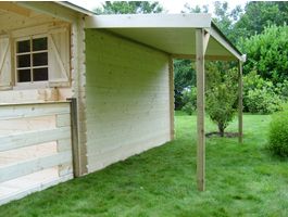 Solid zijdak voor blokhut Foto van Solid zijdak voor blokhut