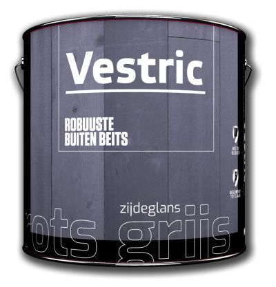 Vestric Robuuste Buiten Beits Grijs - 2.5L Zijdeglans