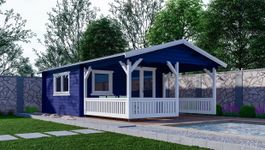 Interflex Blokhut 4x4+3 - Geverfd Foto van