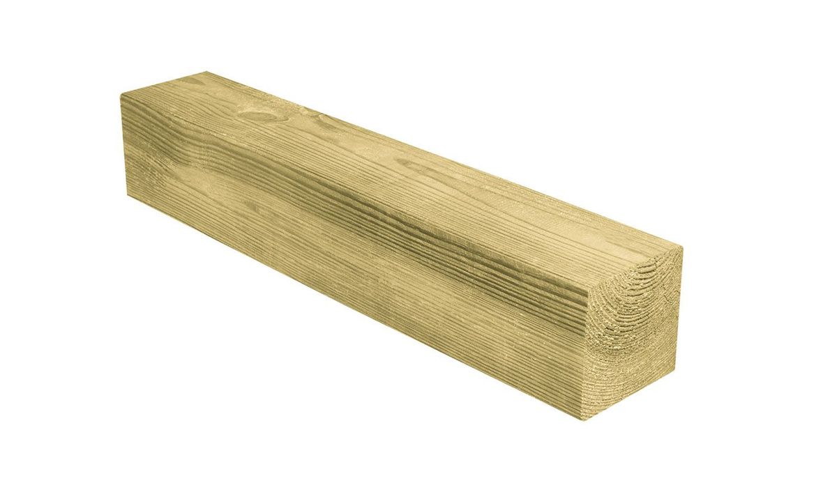 Azalp Grenen Paal vierkant Geschaafd 120 x 120 mm