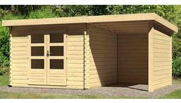 Foto van Karibu 73994 Bastrup 5 blokhut met overkapping