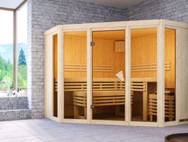 Karibu 2503 Alcinda binnensauna Foto van Karibu 2503 Alcinda binnensauna