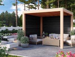 Foto von WoodAcademy Douglasien Überdachung Moonstone Essential Nero