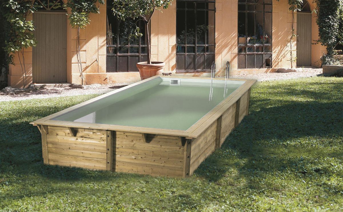 Ubbink Azura 505 x 350 x 126 cm houten zwembad