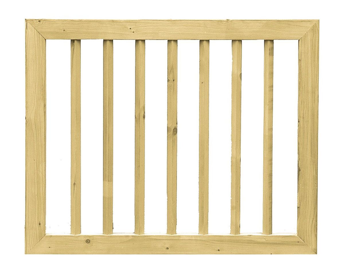 Azalp vurenhouten deur recht kader 80x100 cm