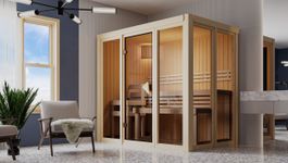 Karibu 88 binnensauna Irava 3 Foto van Karibu 88 binnensauna Irava 3