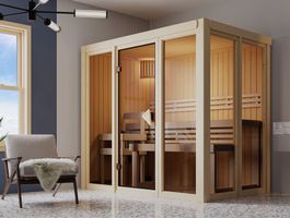 Karibu 88 binnensauna Irava 3 Foto van Karibu 88 binnensauna Irava 3