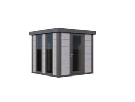 Foto van Telluria Luminato 2424 metalen tuinkantoor