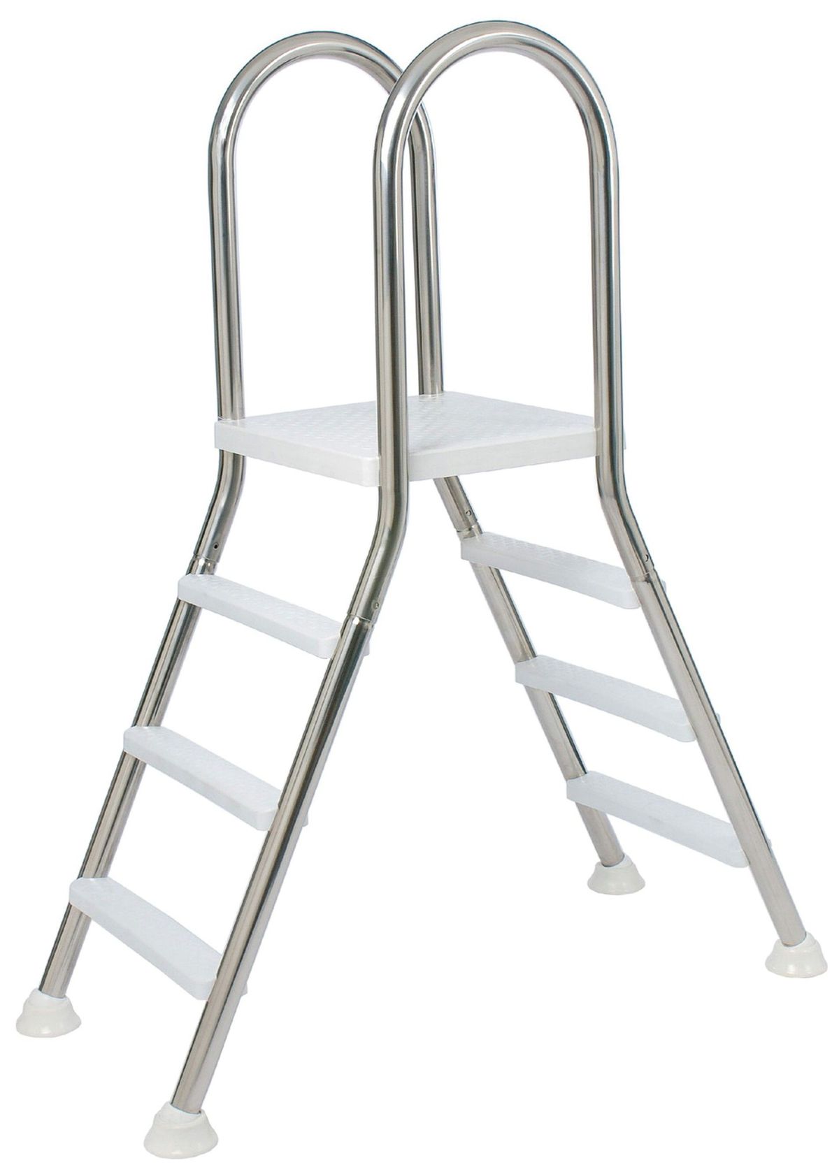 Flexinox A-frame trap met platform 3/3 treden - AISI 304