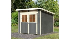 Karibu 68190 Glücksburg 2 Gartenhaus - Terragrau Foto von Karibu 68190 Glücksburg 2 Gartenhaus - Terragrau