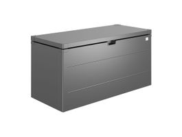 Biohort Kussenbox Stylebox donkergrijs metallic 140 Foto van Biohort Kussenbox Stylebox donkergrijs metallic 140