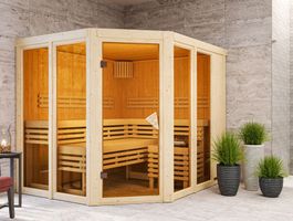 Karibu 6098 Ainur binnensauna Foto van Karibu 6098 Ainur binnensauna