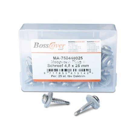 Azalp schroeven voor daklijst 25st - 4.8x25 mm