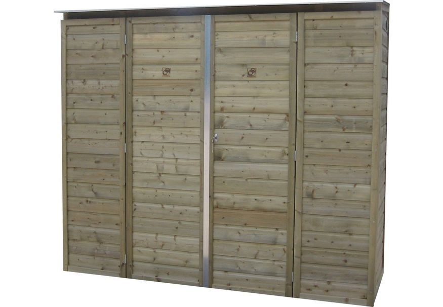 Lutrabox hoge tuinkast 230x82x206cm LCH230-R Foto van Lutrabox hoge tuinkast 230x82x206cm LCH230-R