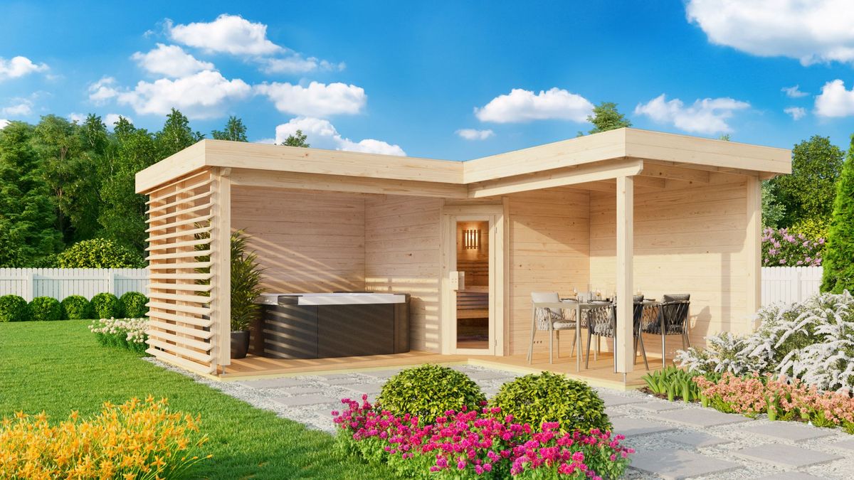 Azalp buitensauna Roy - 80 mm